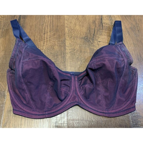 Bravissimo Georgia Mesh Bra In Pink/Navy 32GG - Picture 1 of 4